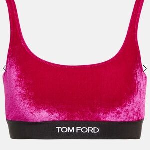 Tom ford pink velvet bralette